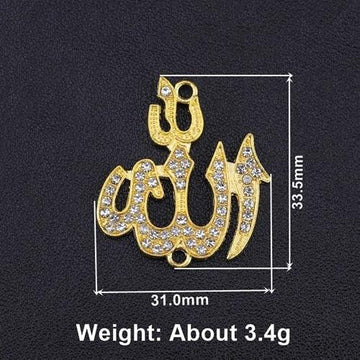 NEW Religious Islamic Muslim Allah Charms Cz Rhinestones Crescent Pendants For Eid al-Fitr - The Jewellery Supermarket